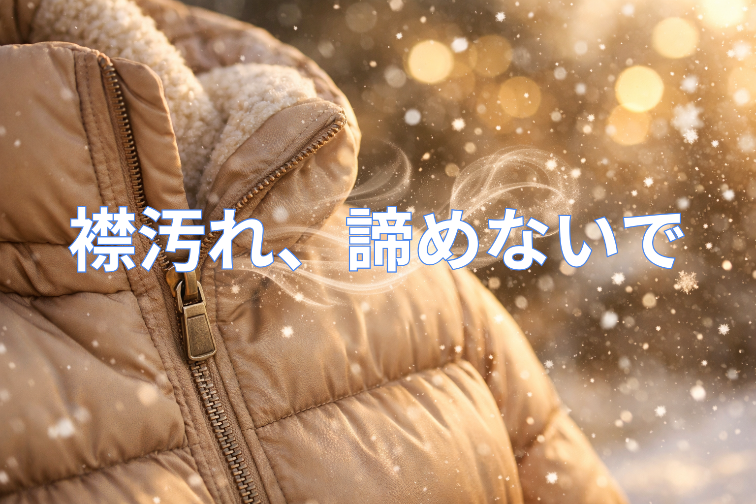 ダウンの襟汚れ、諦めないで