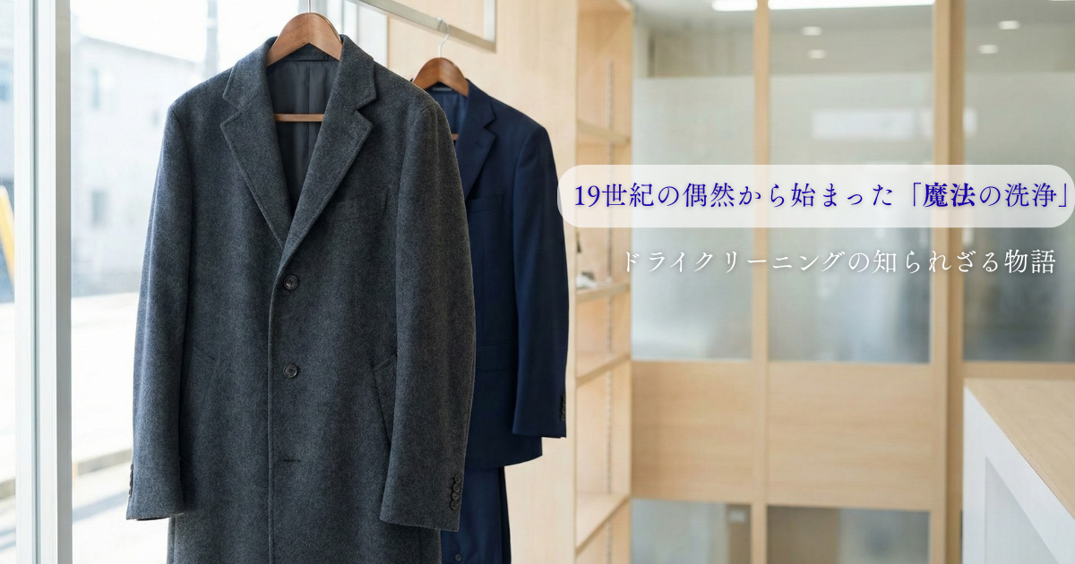 １９世紀の偶然から始まった「魔法の洗浄」ドライクリーニングの知られざる物語