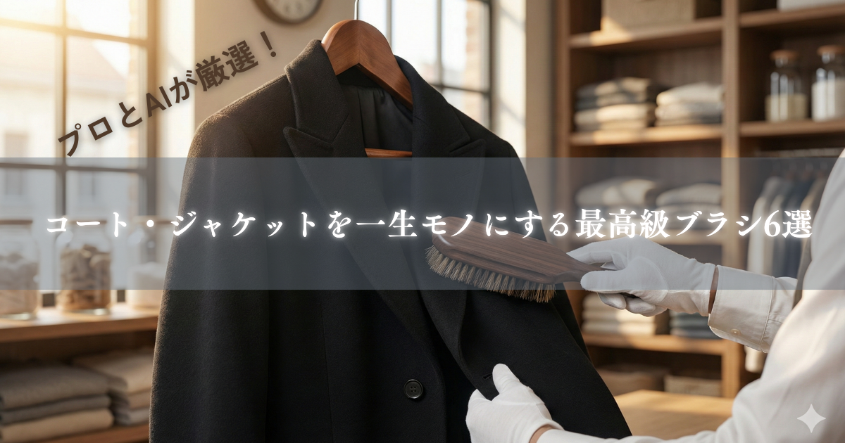 クリーニングのプロとAIが源泉。コート・ジャケットを一生ものにする最高級ブラシ6選