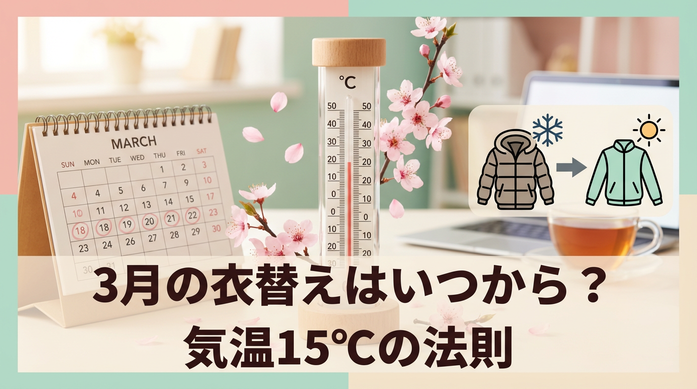 3月の衣替えはいつから？気温15度の法則