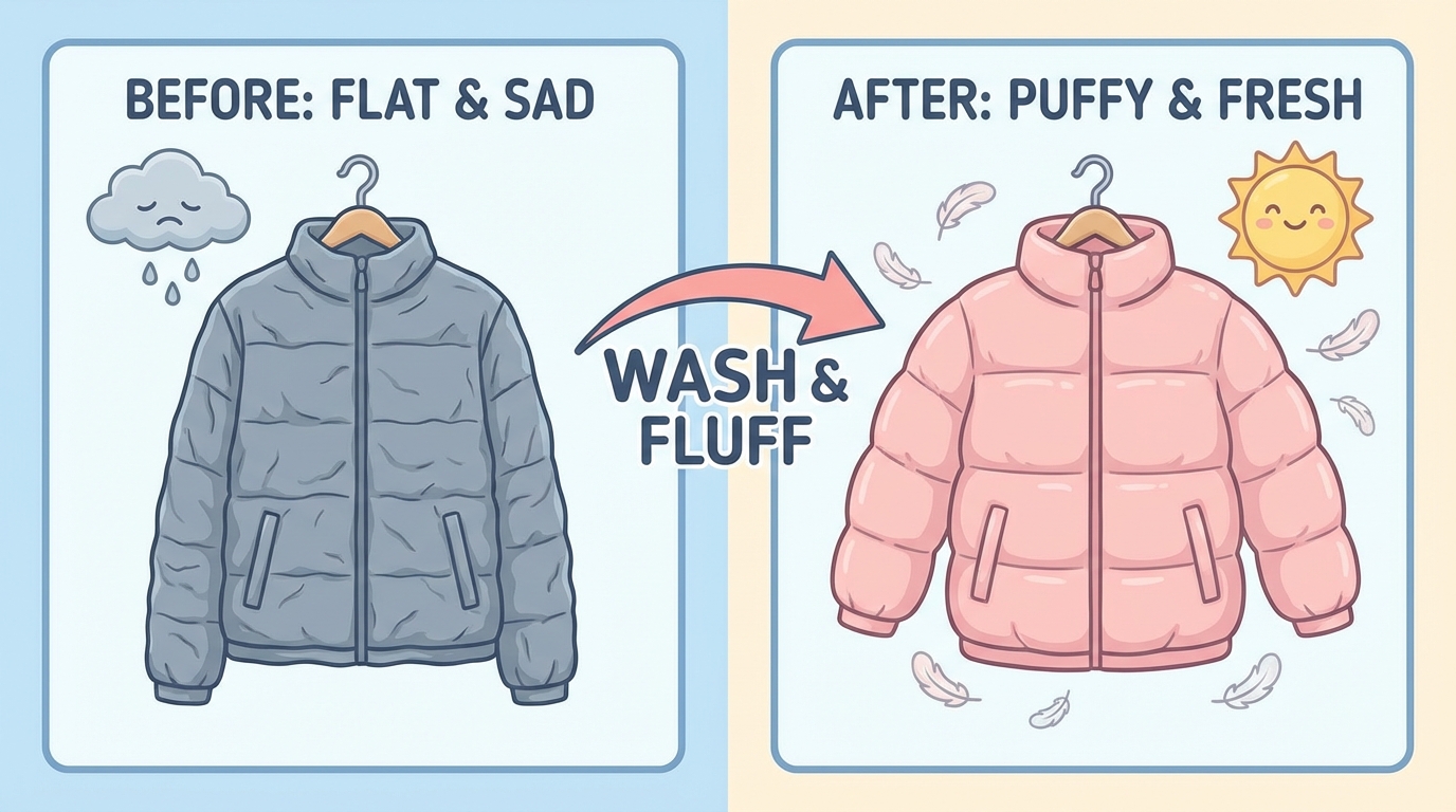 ダウン家庭洗濯マニュアル